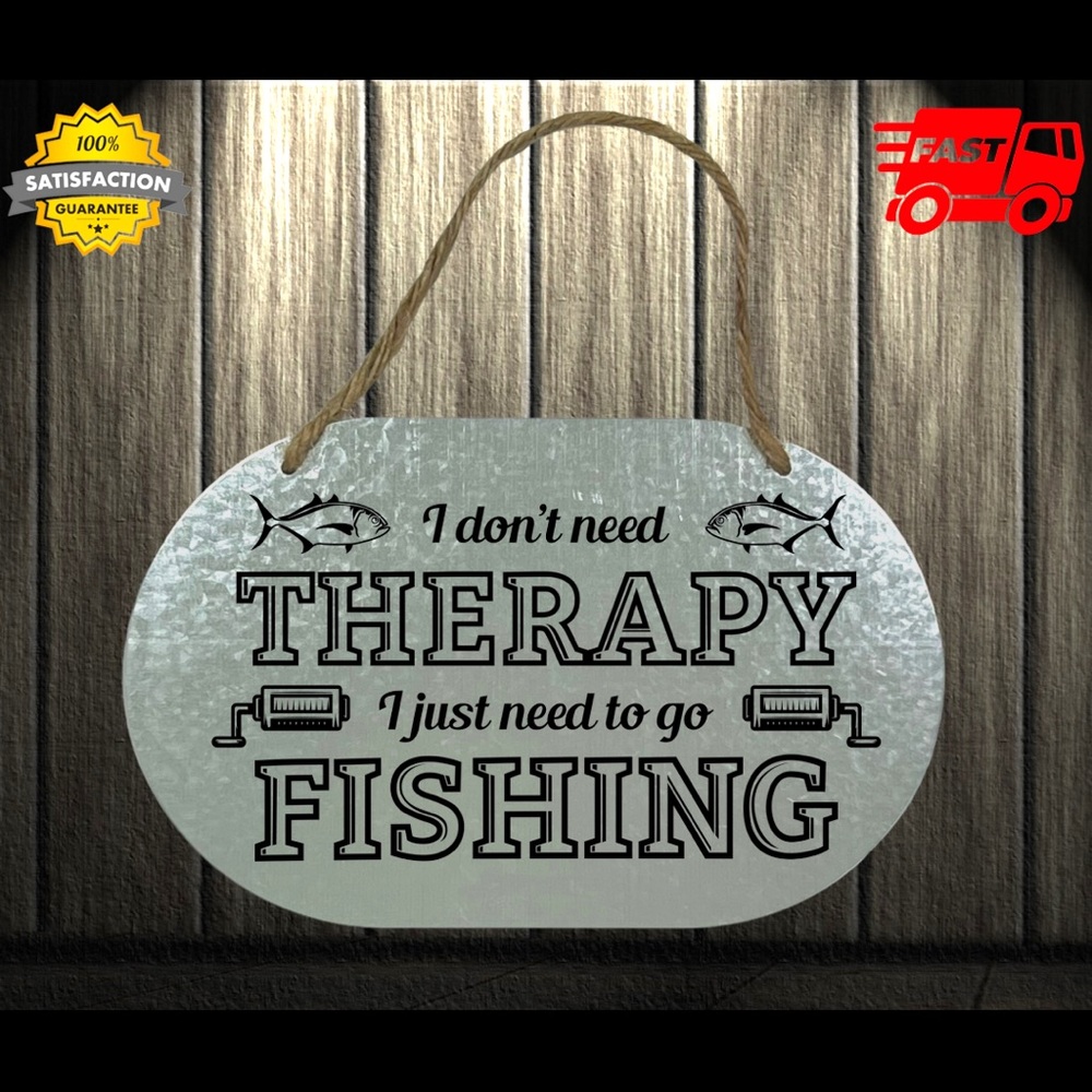 Fishing Therapy Wall Decor
